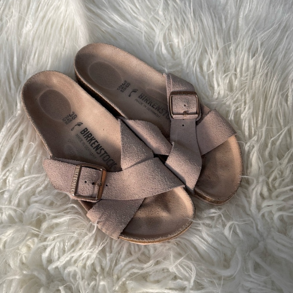 Birkenstock Rose Suede Sandals Size 7
